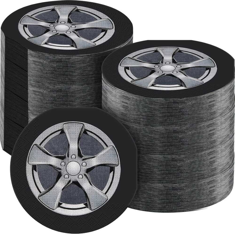 100 Pcs Tire Napkins Paper Car Wheel Paper 2 Ply